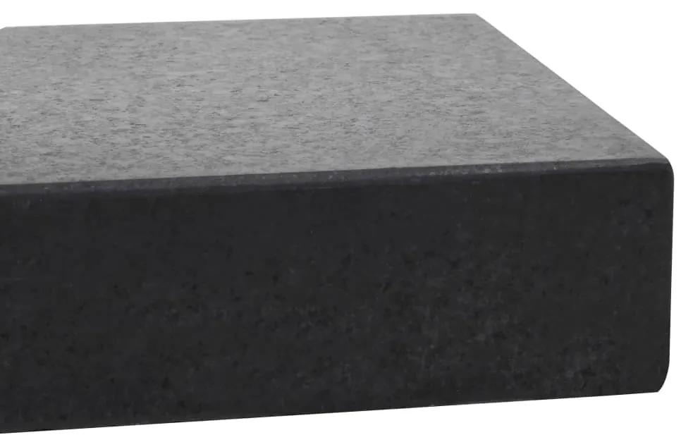 Base de guarda-sol retangular granito 25 kg preto