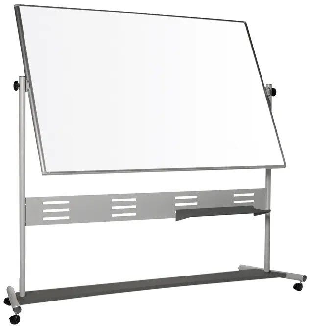Quadro Branco Rotativo Magnético 120x150cm Evolution Dupla Face e Cavalete