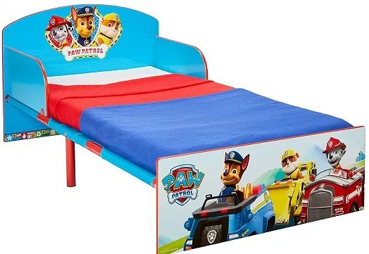 Cama infantil Patrulha Pata para crianças. Com colchão e almofada 140 x 70 cm