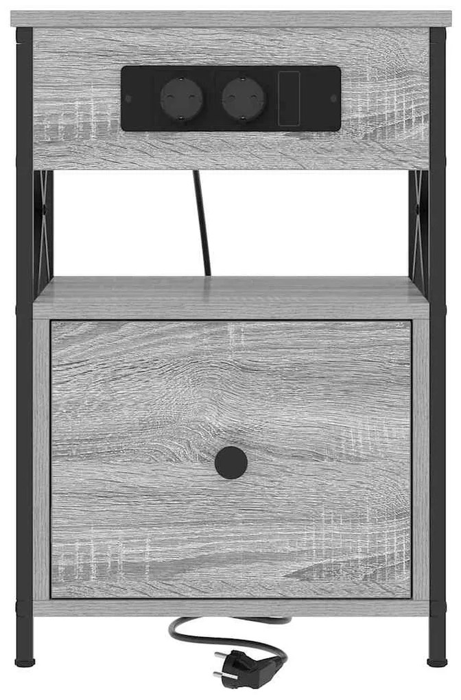 Armários de Canto 2 pcs Sonoma cinzento 40 x 31 x 60 cm