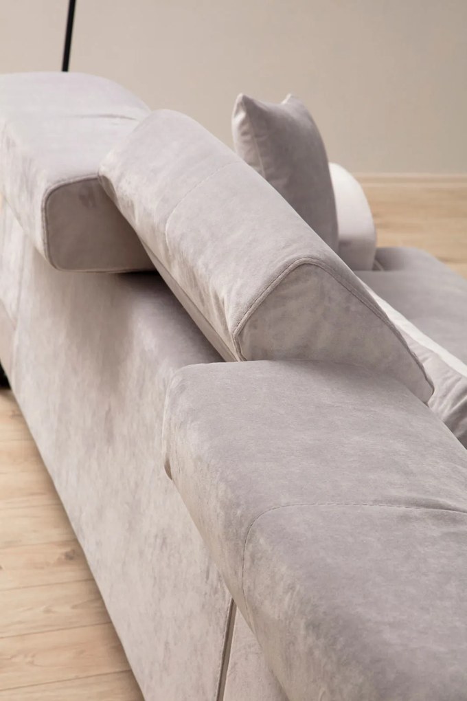 ****
Sofá de Canto Frido – Cinzento Claro – 190 cm x 304 cm
**