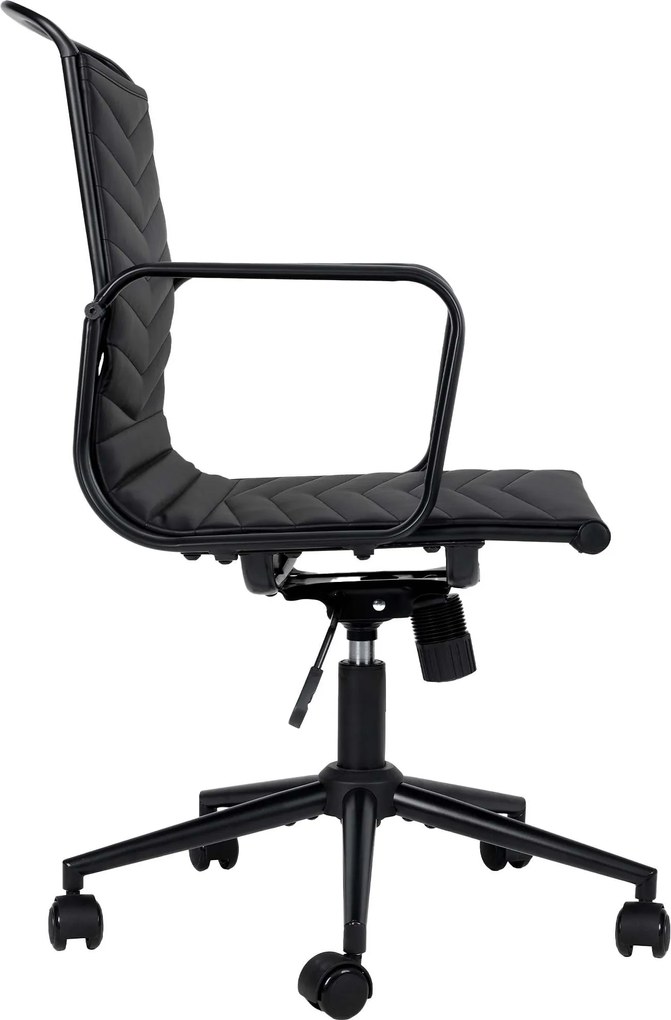 Cadeira de escritório Bakers Couro sintético preto