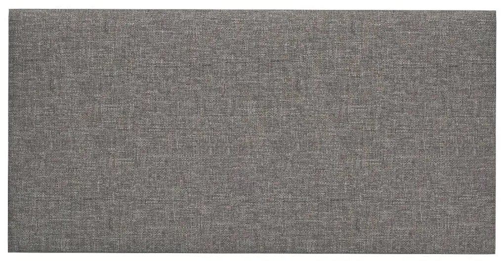 Painel de parede 12 pcs 60x30 cm tecido 2,16 m² cor cinza-claro