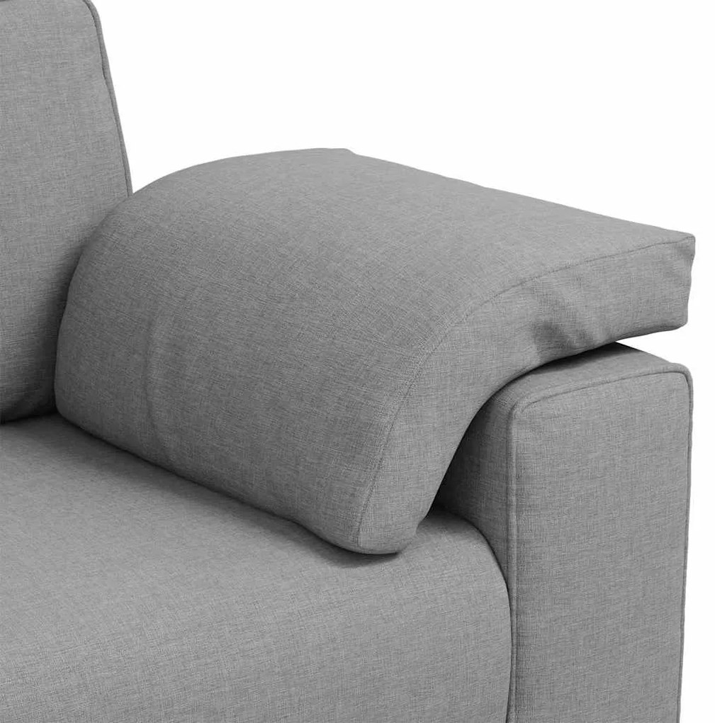 Sofá Loveseat - Cinza Claro, 140 cm Tecido