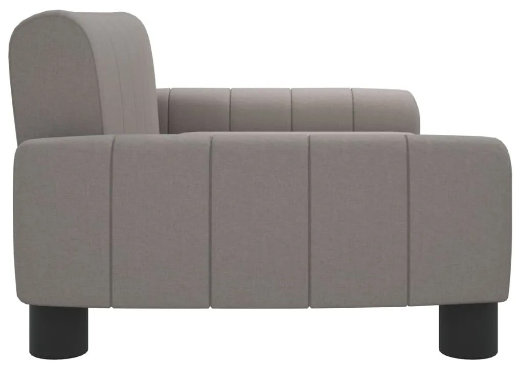 Sofá infantil 70x45x30 cm tecido cinzento-acastanhado