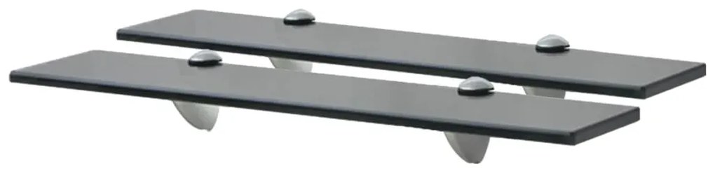 vidaXL Prateleiras flutuantes 2 pcs vidro 50x10 cm 8 mm