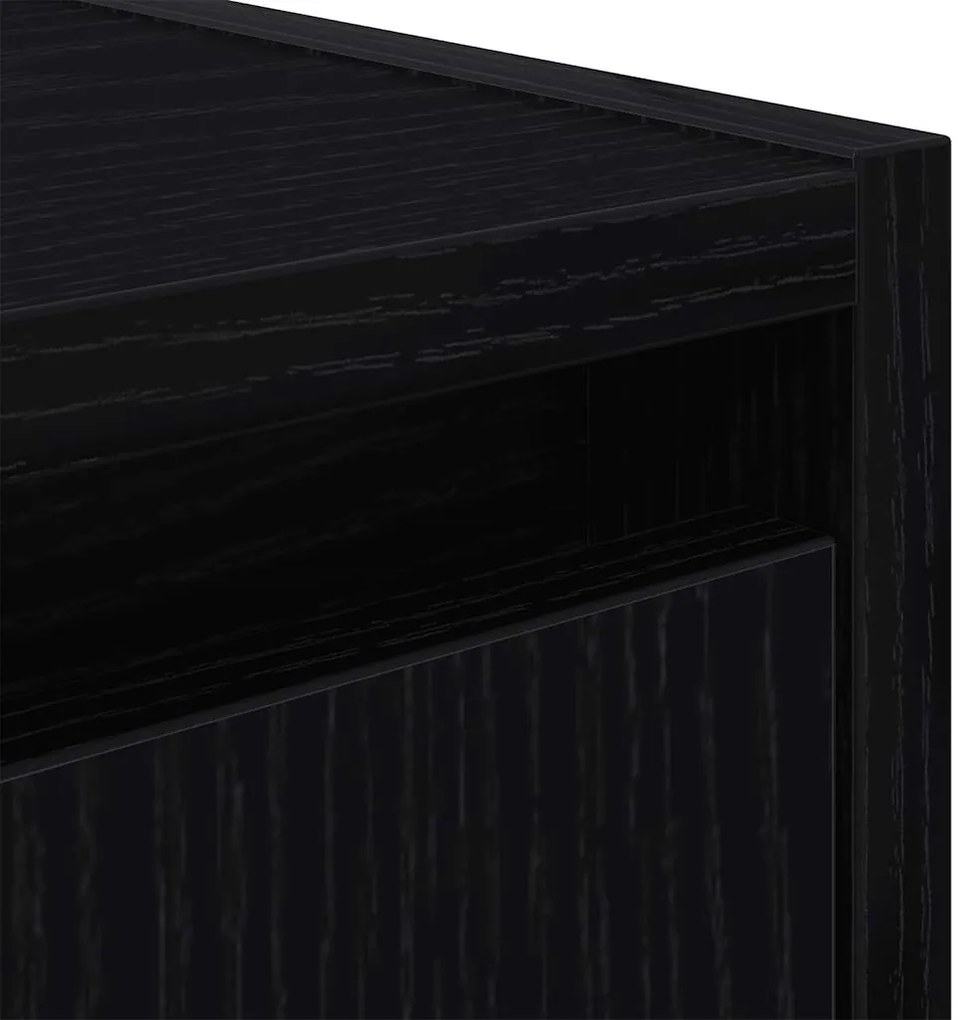 Mesa de cabeceira de parede 38x34x40 cm preto