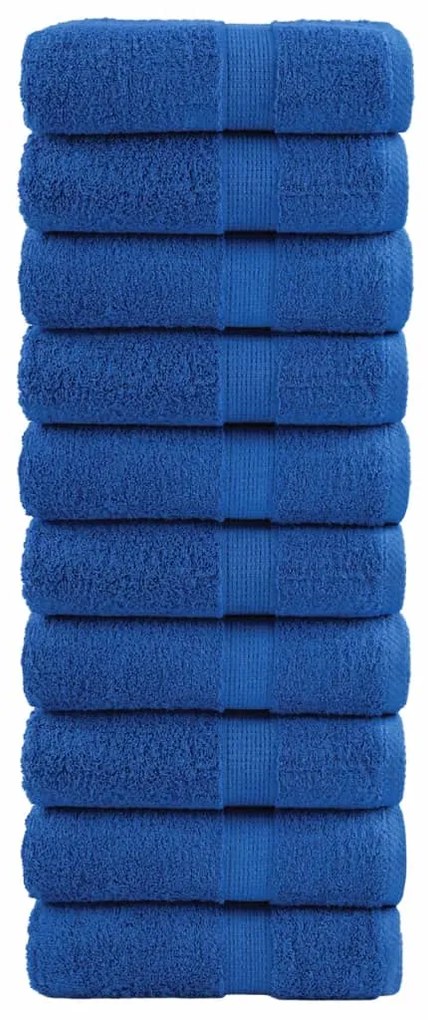 Toalhas de mãos premium SOLUND 10 pcs 30x30 cm 600 g/m2 azul