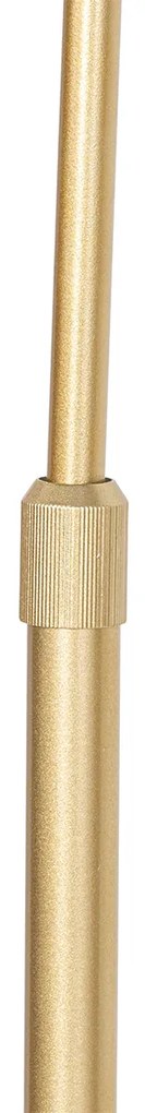 Candeeiro de Arco Inteligente Latão com Vidro Transparente Incl. WiFi G95 - Arc