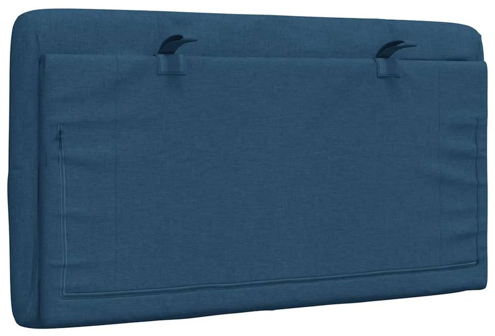 Almofadão de cabeceira 90 cm tecido azul