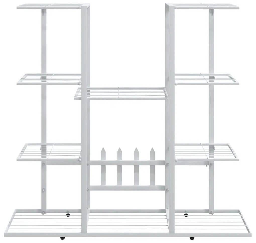 Suporte de vasos 94,5x25x89 cm ferro branco