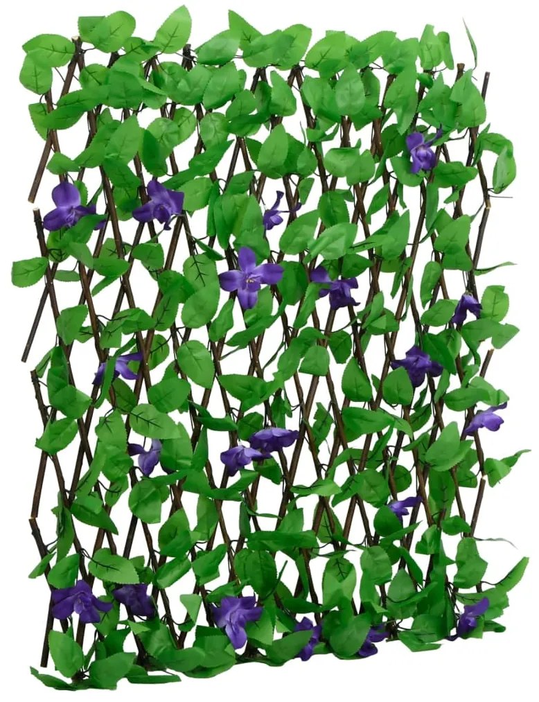  Treliça de hera artificial extensível 5 pcs 180x70 cm verde