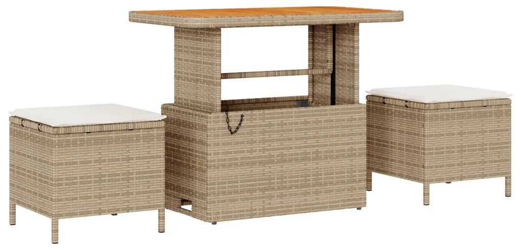 Conjunto de Sofá de Jardim com 8 Peças e Almofadas em Rattan Poliéster