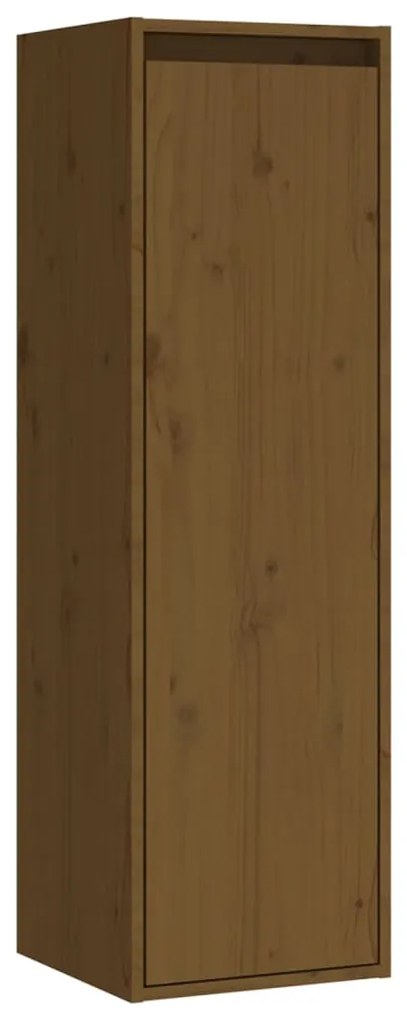 Móveis de TV 6 pcs madeira de pinho maciça castanho-mel