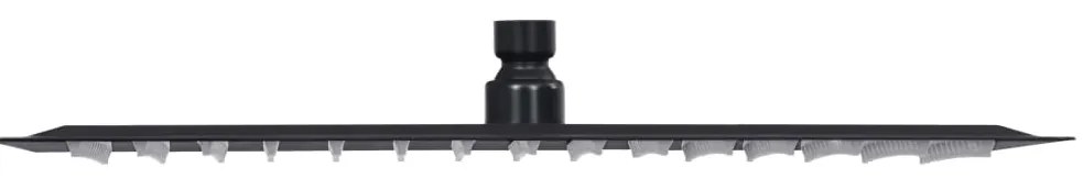 Cabeça de chuveiro quadrada 40x40 cm aço inoxidável preto
