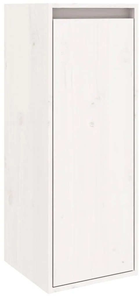 Mesas de cabeceira 2 pcs 30x30x80 cm pinho maciço branco