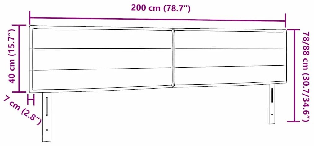 Cabeceira Design Linhas Cinza Escuro 100 cm Tecido
