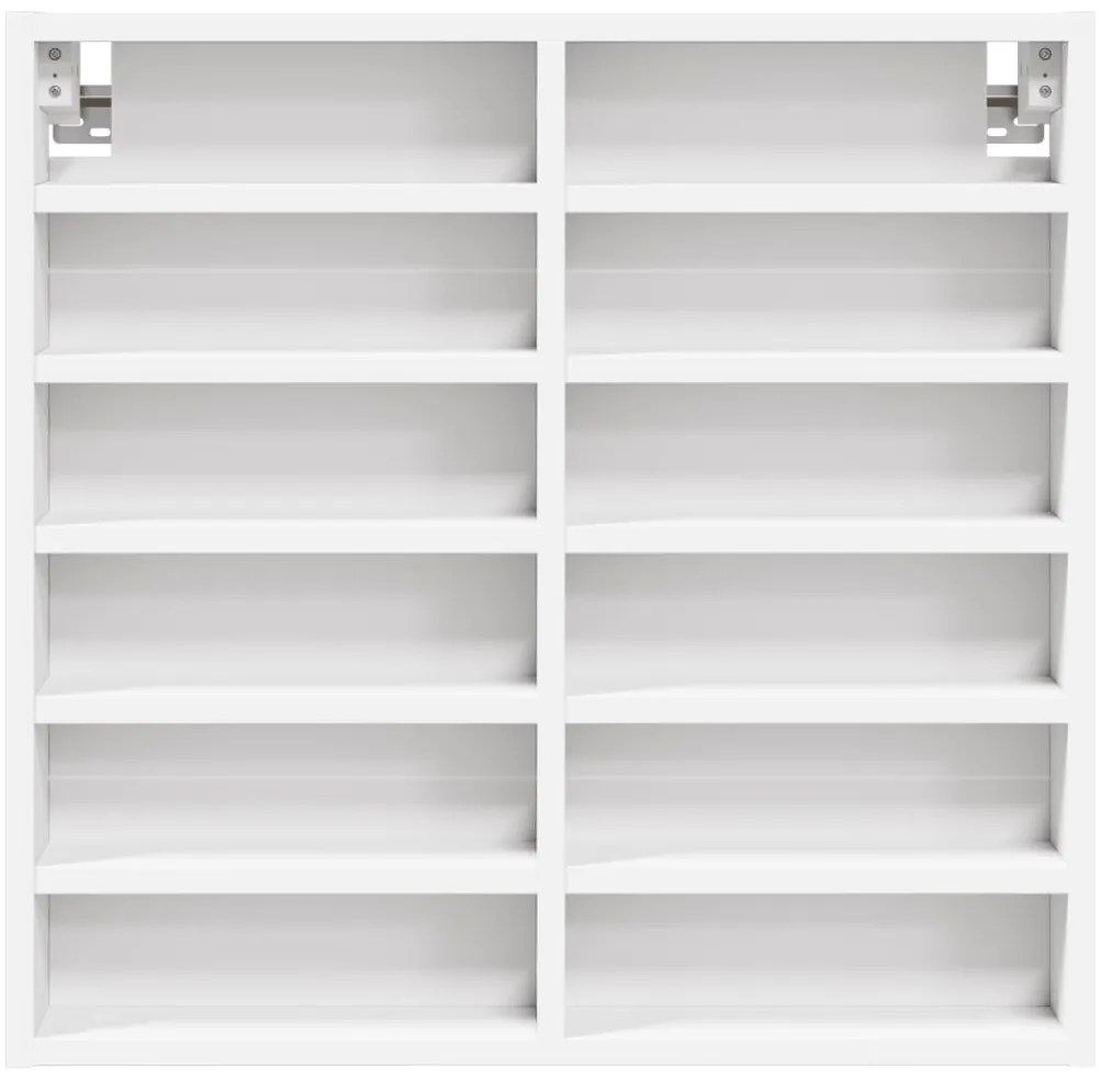 Armário vitrine 60x8,5x58 cm derivados de madeira branco