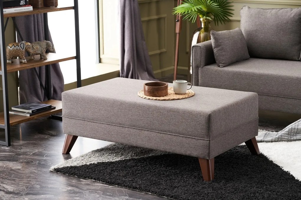 Sofá-Cama de Canto Bella – Castanho – 205 x 85 x 81 cm