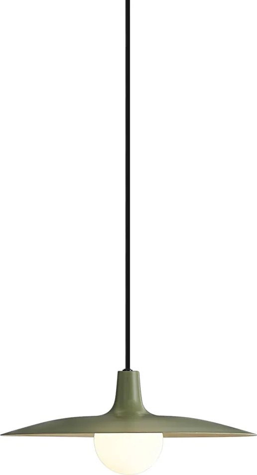 Candeeiro suspenso retro verde para sistema de calhas monofásico - Slimline Panzi