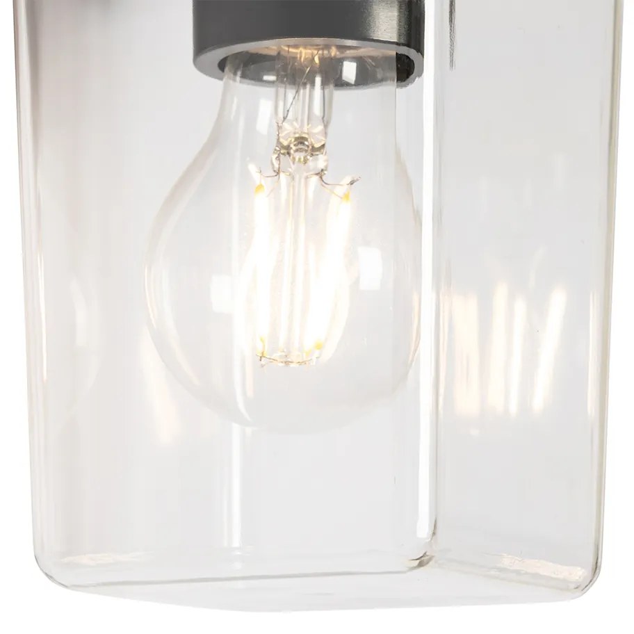 Candeeiro de parede exterior moderno preto IP54 - Chimay