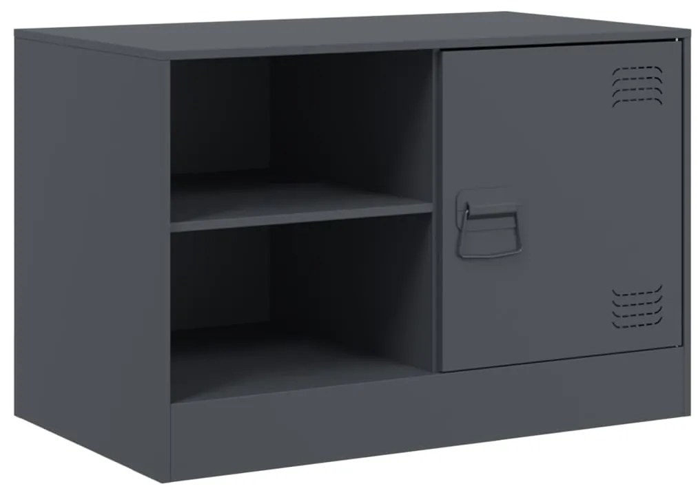 Móveis de TV 2 pcs 67x39x44 cm aço antracite