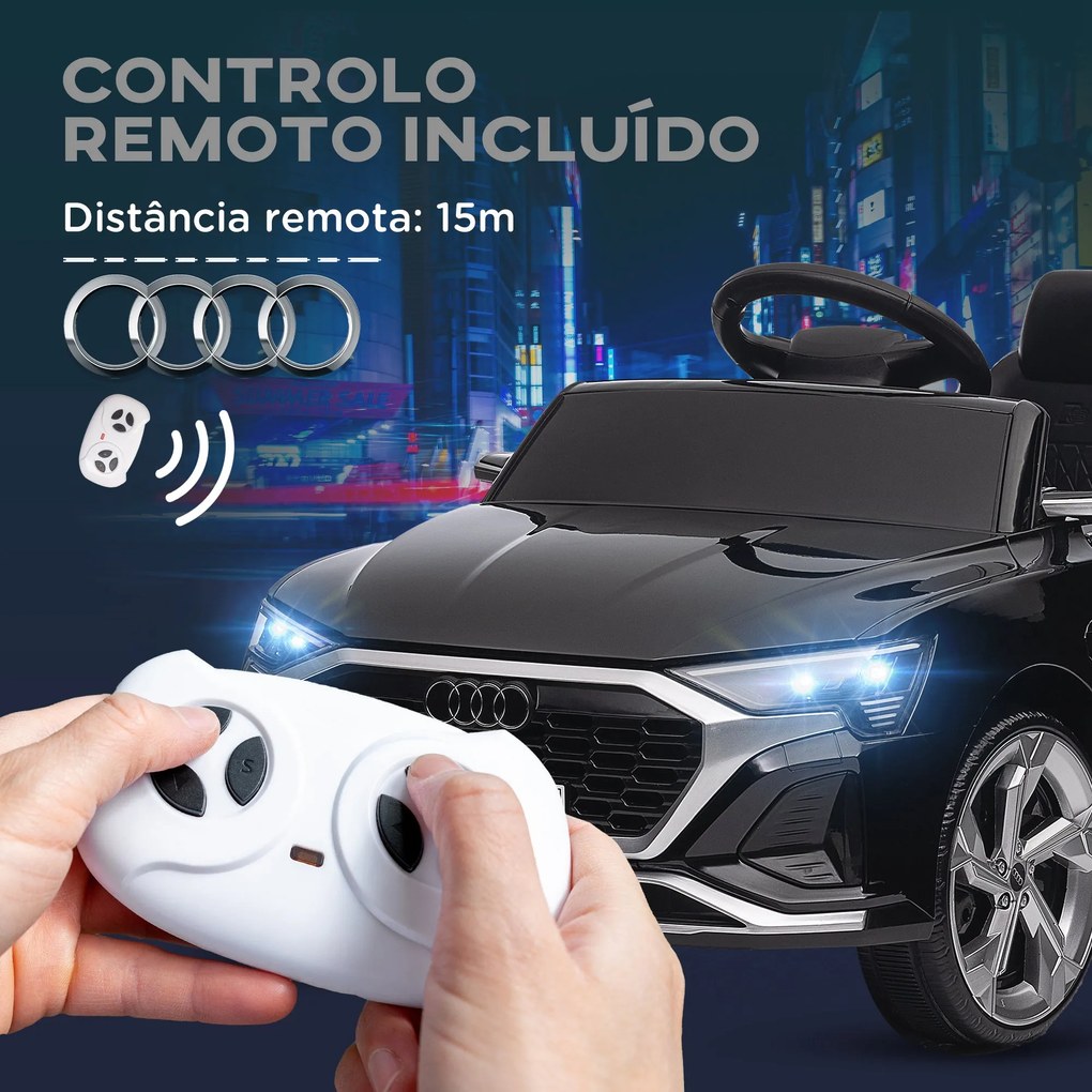 AIYAPLAY Carro Elétrico para Crianças acima de 3 Anos Carro Audi Q8 Et