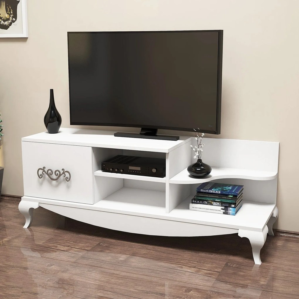 Móvel TV Sultan – Branco – 130x50,6x45 cm