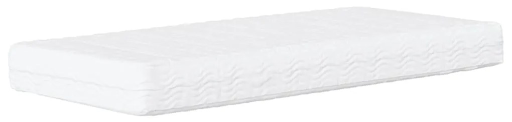 Cama com colchão 80x200 cm couro artificial branco