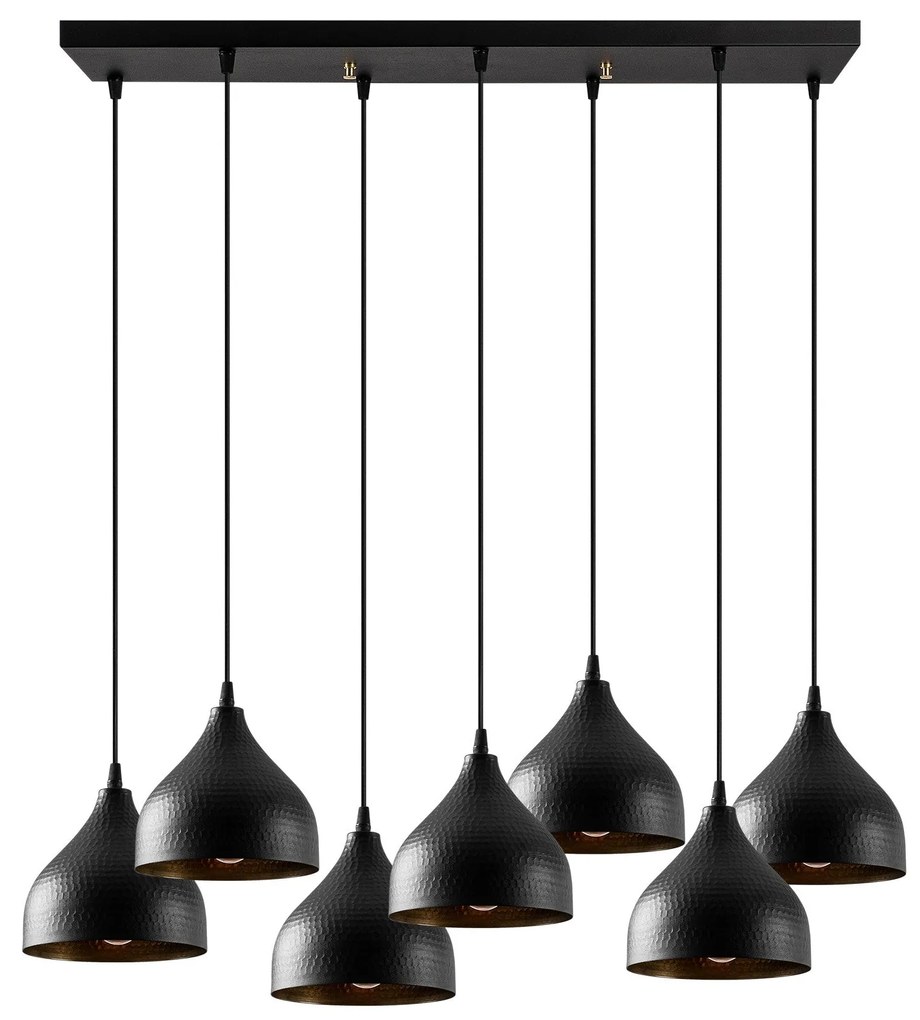 Candeeiro Chandelier Tattoo – Preto – 88 x 40 cm