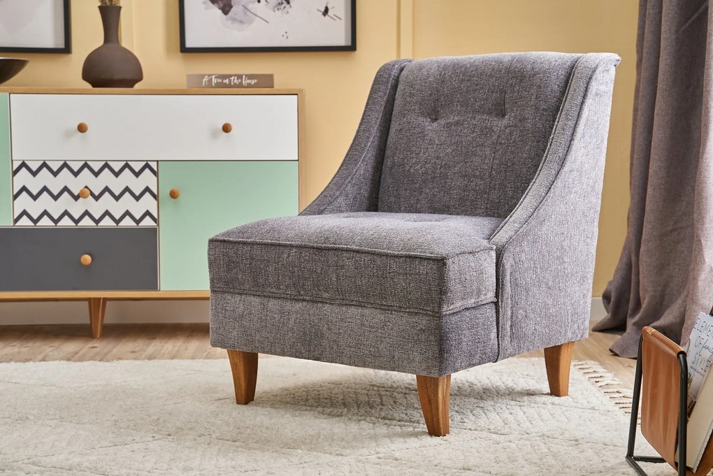 Cadeira Wing Ella Prestij – Cinza – 67x73x70 cm