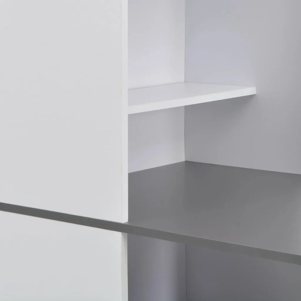 Mesa de bar com armário 115x59x200 cm branco