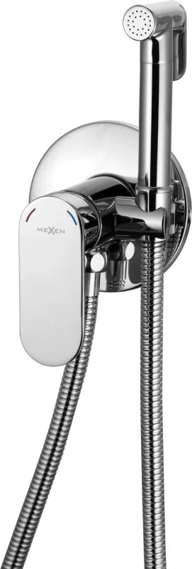 Mexen Milo bateria bidé embutida com conjunto pontual, cromado - 7599350-00