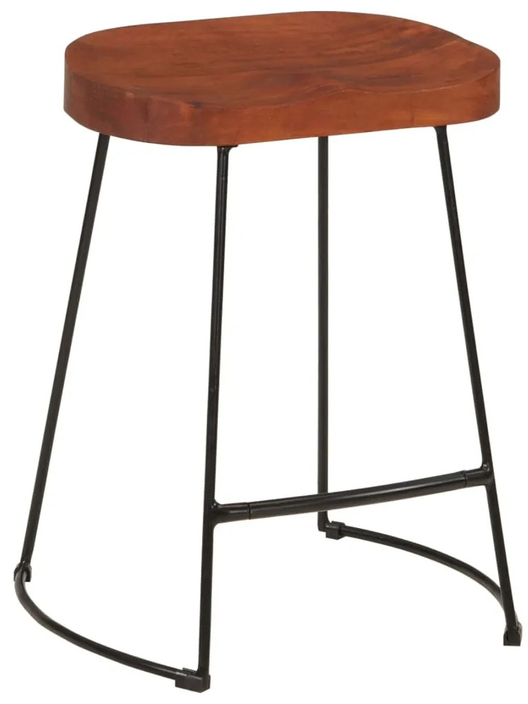 Bancos de bar Gavin 2 pcs 45x38x53 cm madeira mangueira maciça