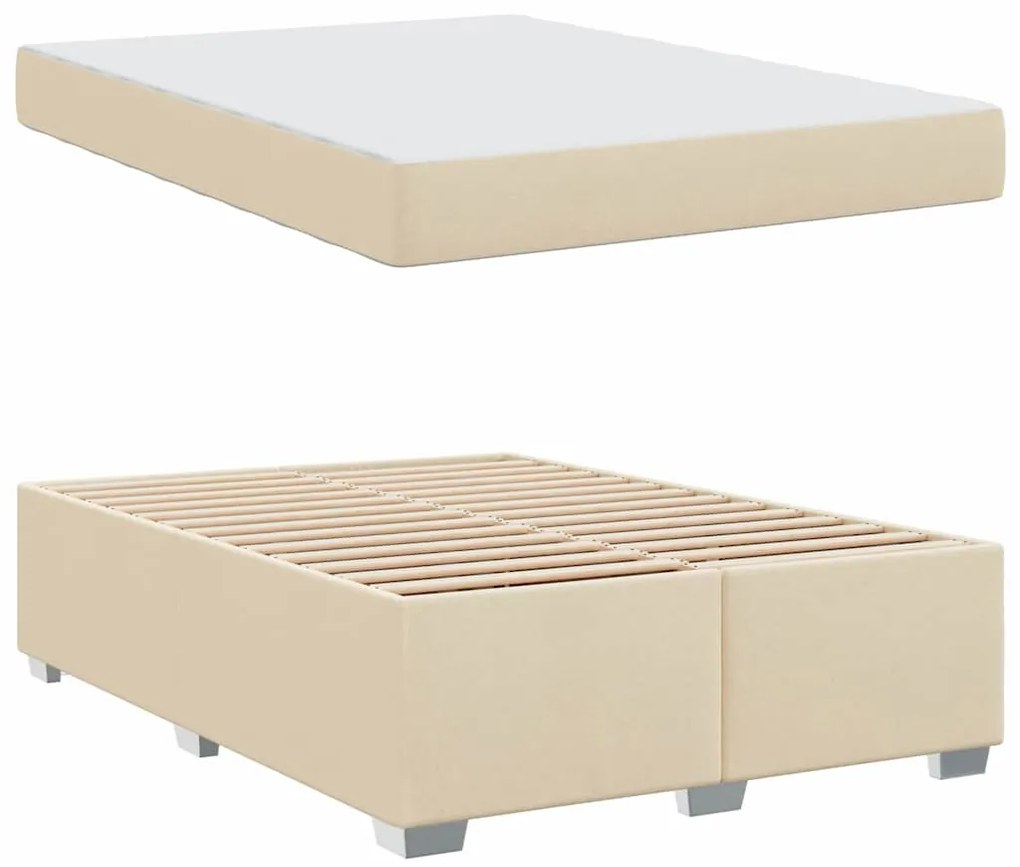Estrutura da Cama Outros Creme 160 x 200 cm tecido