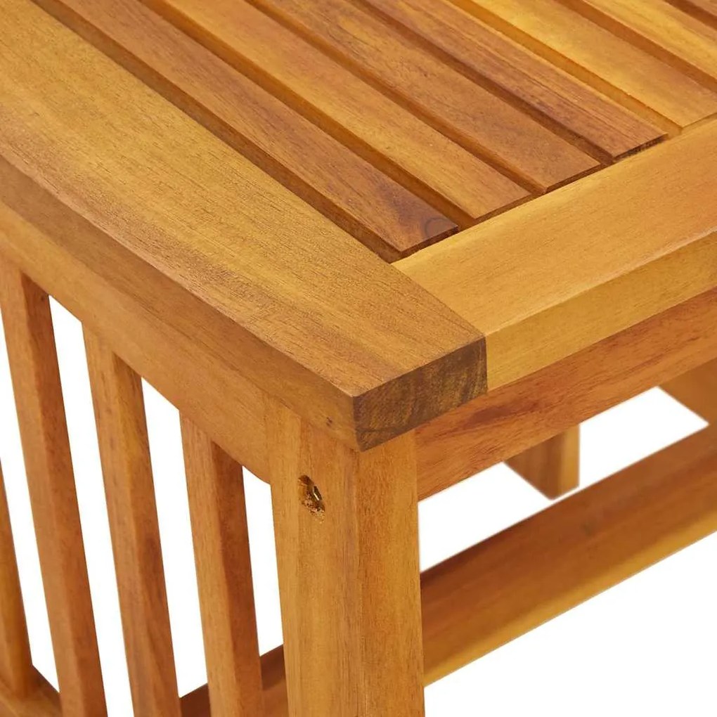 Mesa Lateral de Jardim vidaXL Castanho 45x45x50 cm em Madeira de Acáci