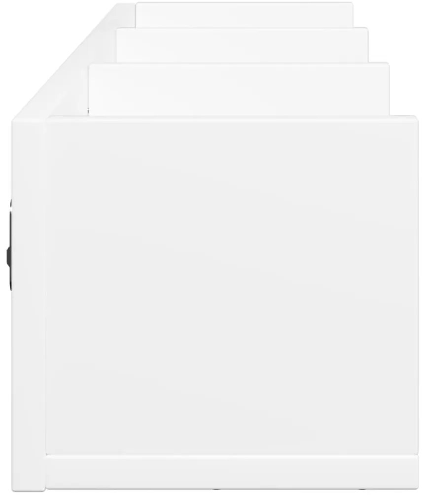 Armários de parede 2 pcs 75x18x16,5 cm derivados madeira branco