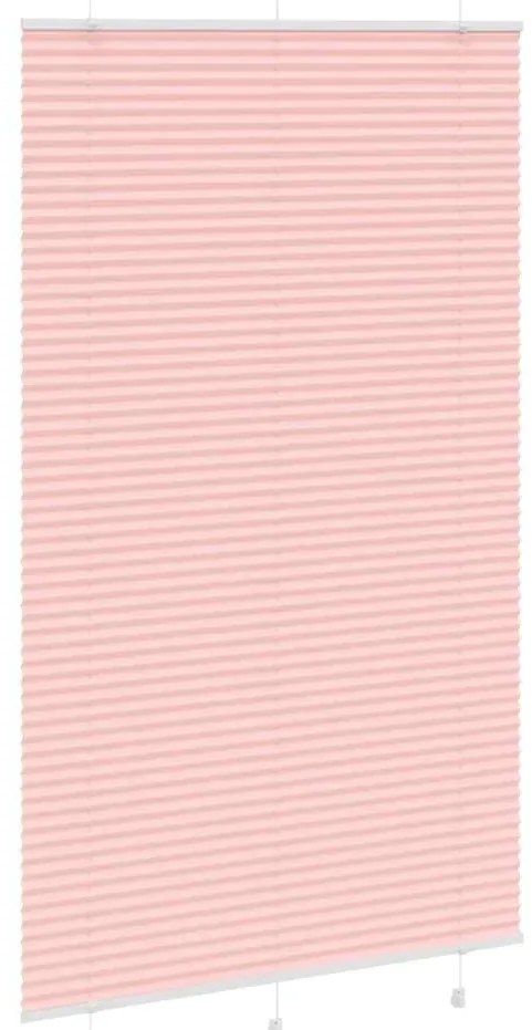 Rosa Plissada Cega 115x200 cm Largura Tecido 114,4cm Poliéster
