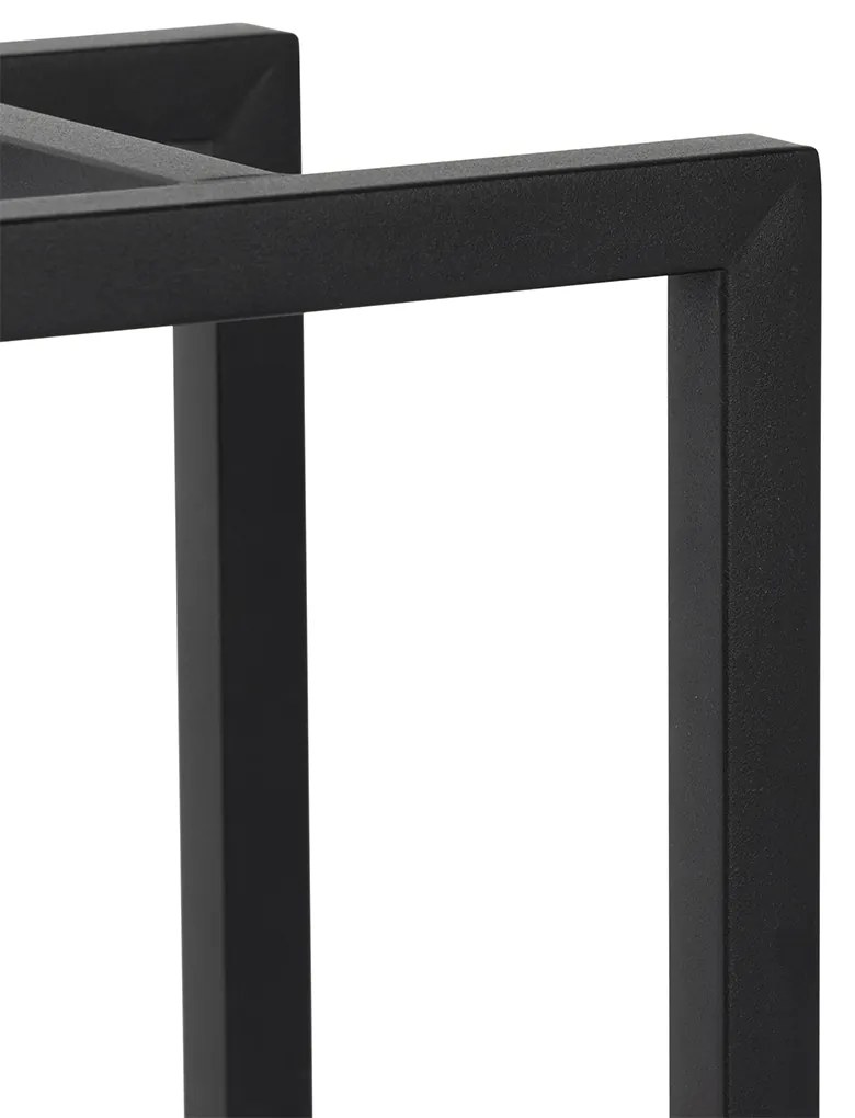 Candeeiro de mesa de exterior preto com LED e toque recarregável - Nowi Moderno