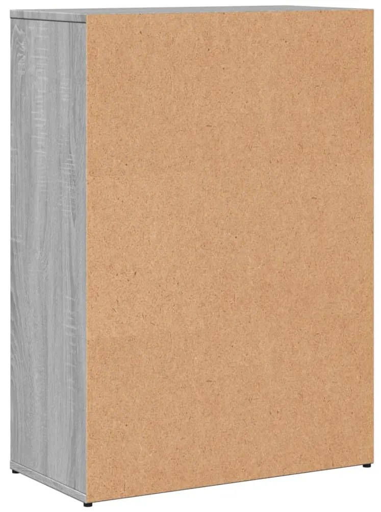 Aparadores 2 pcs 60x30x84 cm derivados madeira cinzento sonoma