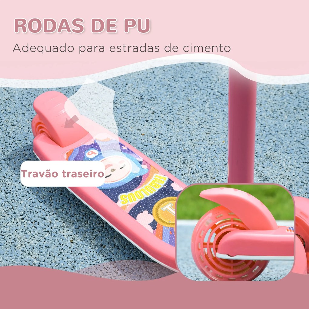 AIYPLAY Trotinete para Crianças de 2-6 Anos Trotinete Infantil Dobráve