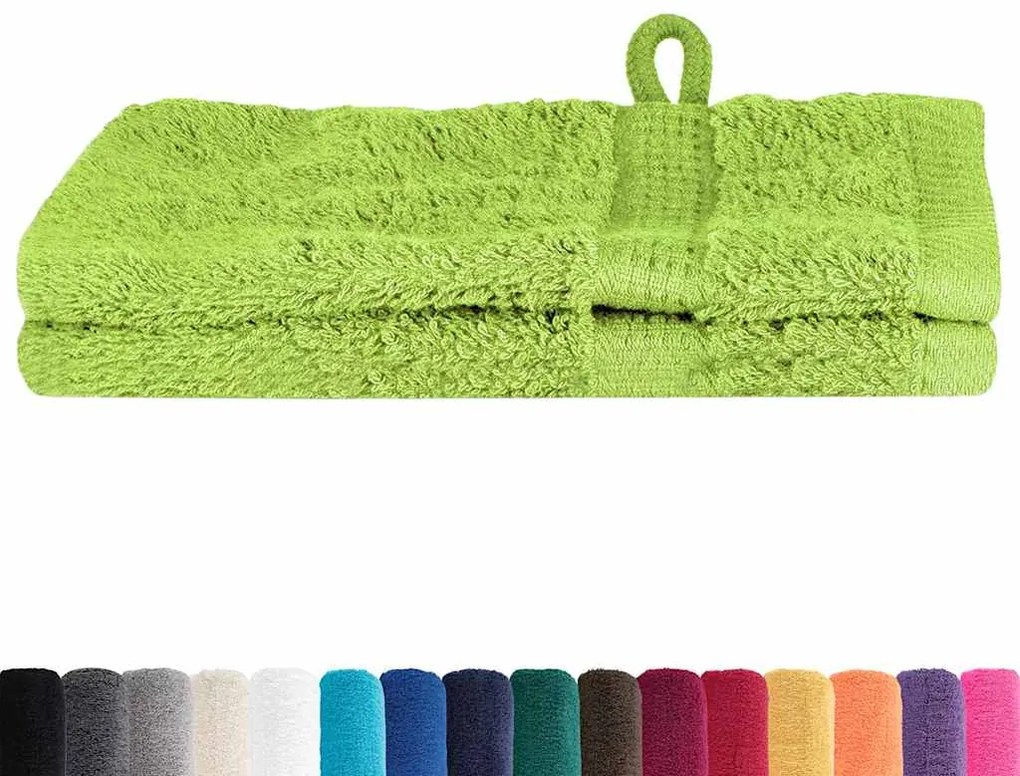 Panos de prato 2 pcs Verde maçã 15 x 21 cm Algodão