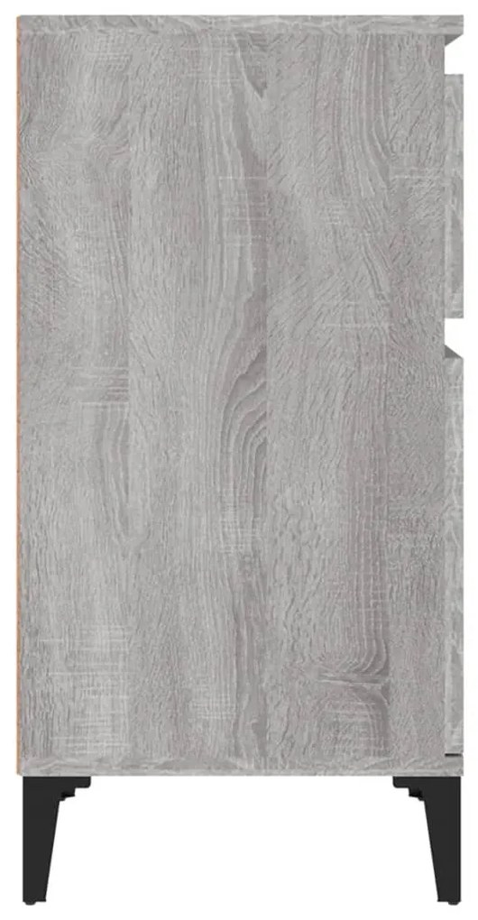 Mesas de cabeceira 2 pcs 40x35x70 cm cinzento sonoma