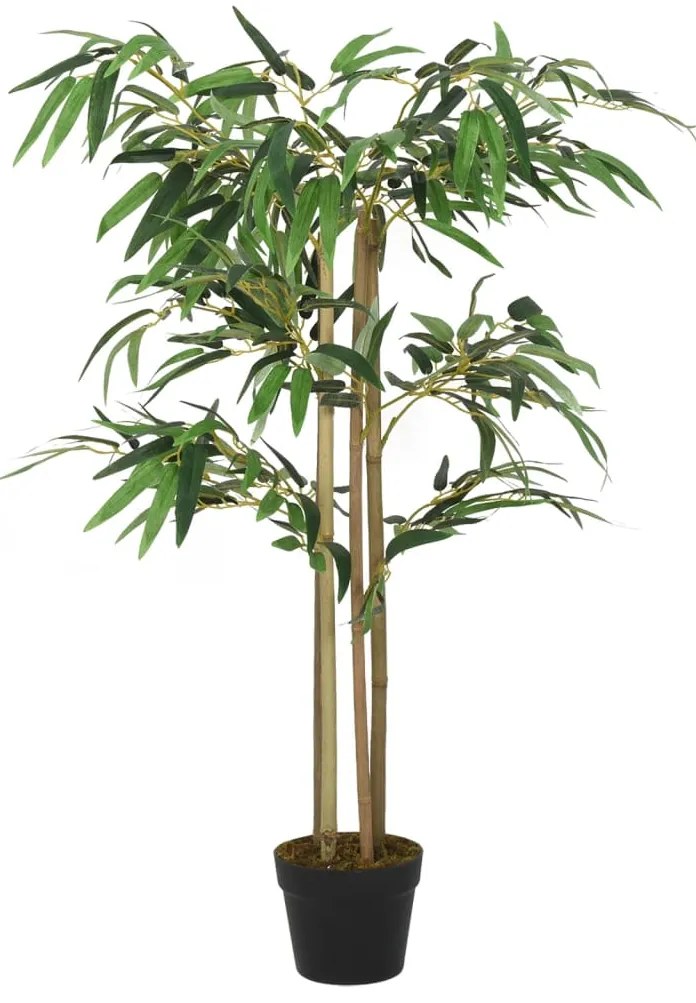 Árvore de bambu artificial 760 folhas 120 cm verde
