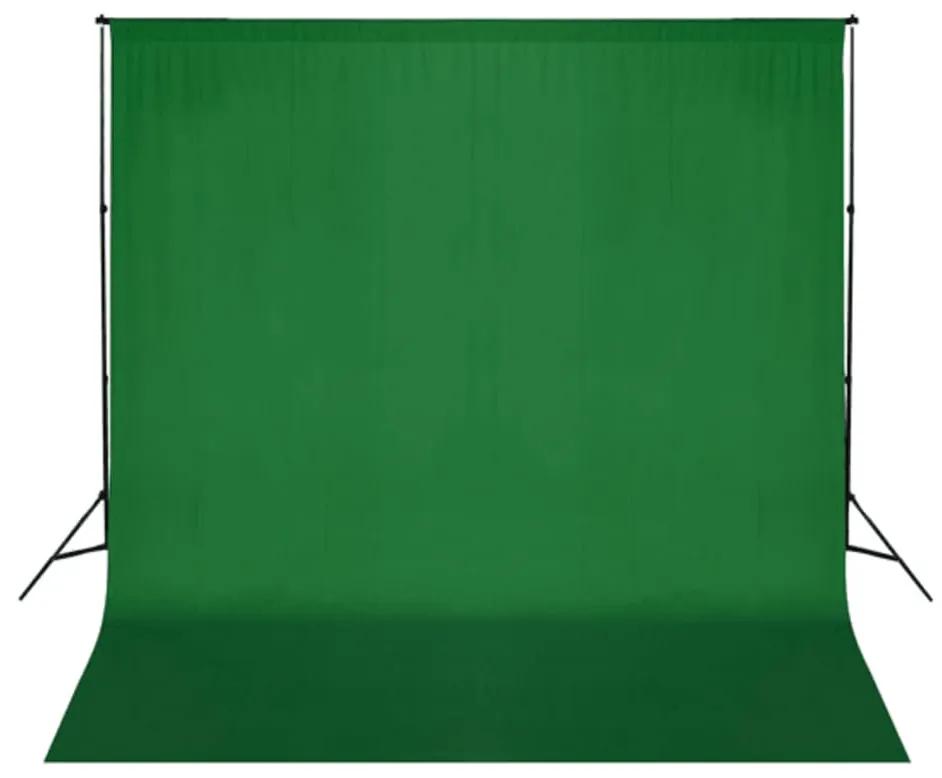 Fundo fotográfico em algodão verde 300x300 cm chroma key