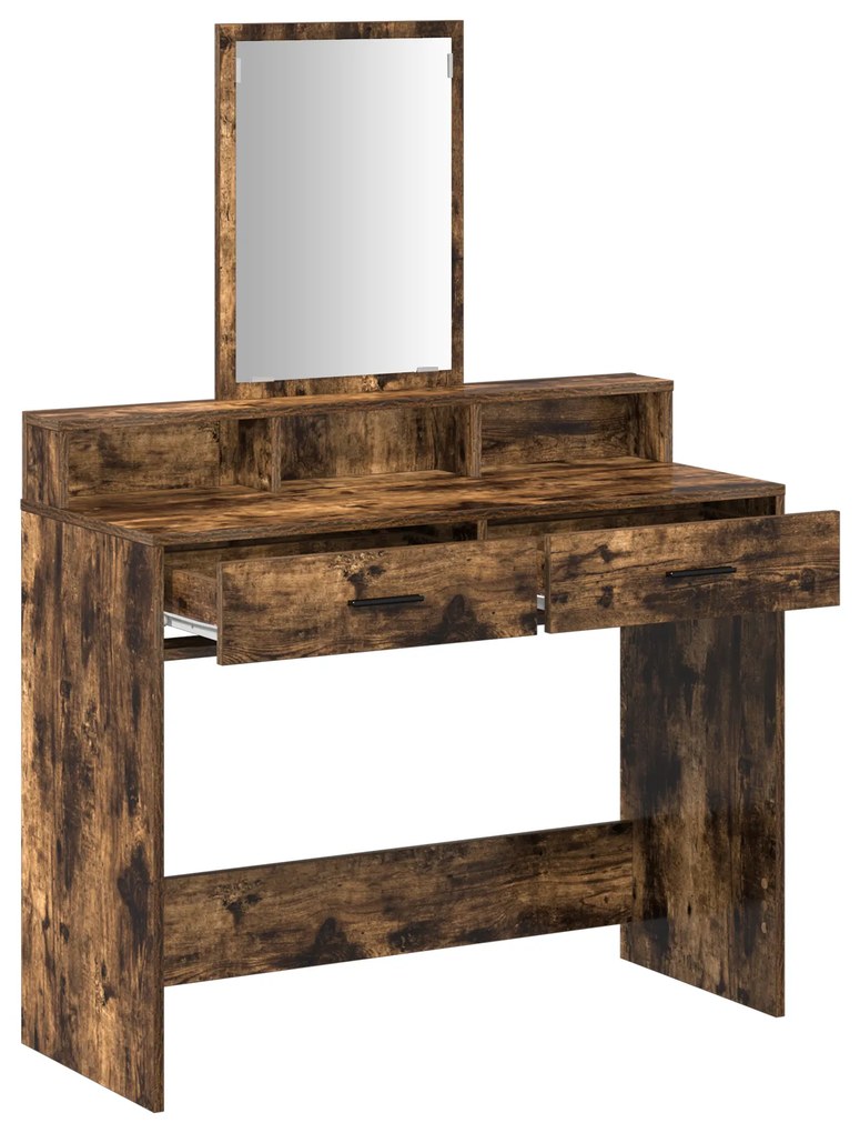 Carvalho Fumado Madeira Sólida 100 x 41 x 140 cm