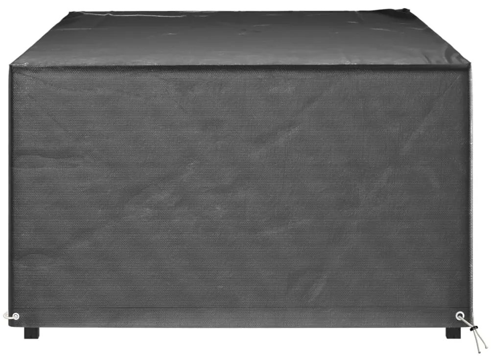 Capas p/ mobília jardim 2 pcs 12 ilhós 213x132x75 cm retangular