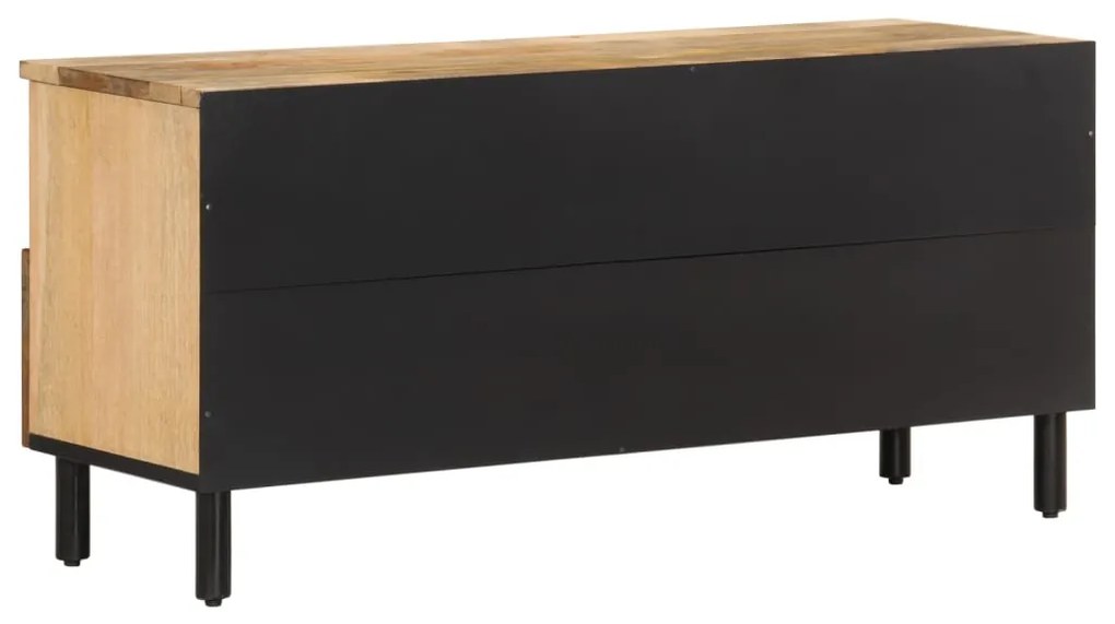 Móvel de TV 100x33x46 cm madeira de mangueira maciça