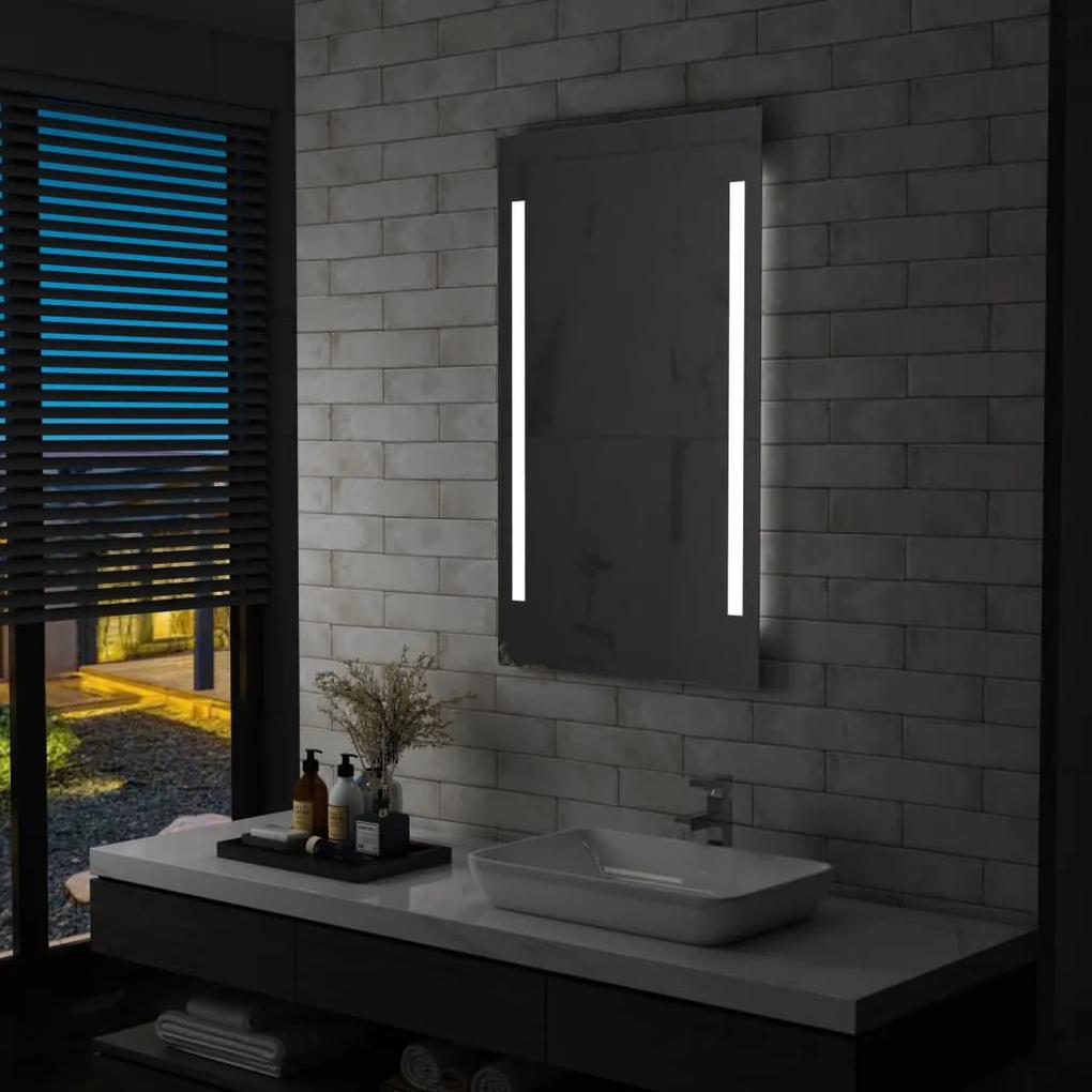 144704 vidaXL Espelho de parede LED para casa de banho 60x100 cm