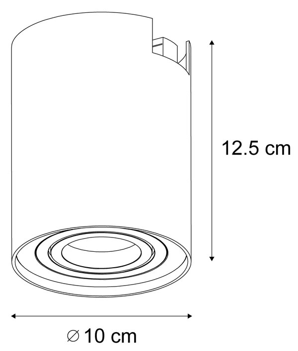 Foco de Trilho Moderno Monofásico Cinza Antracite - Iconic Rondoo Up